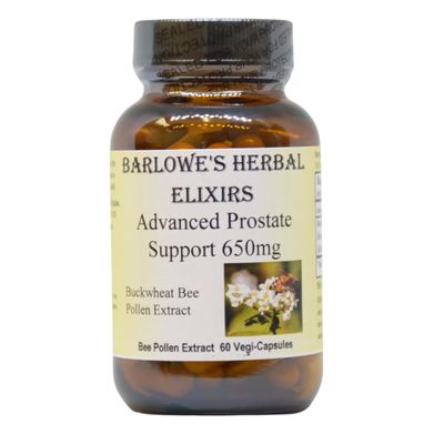 Advanced Prostate Support | Buckwheat Bee Pollen Supplement | 750mg Per Capsule | Urinary and Prostate Health | Menopausal Support for Women | 60 Vegan, Halal, and Kosher Capsules | Non-GMO