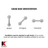 1-1/2 in. Classic Stainless Steel Grab Bar Concealed Metal view 3
