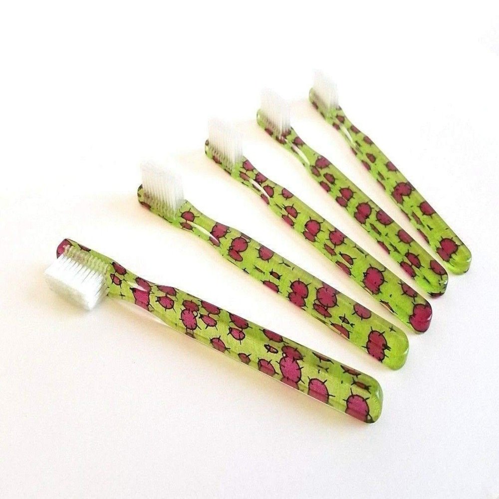 15-PACK New FUN Purple Cactus Vintage Toothbrushes By Alan Stuart of New York