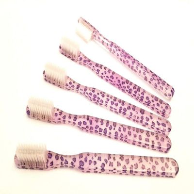 20-PACK Purple Leopard Vintage Designer Toothbrush Alan Stuart of New York NEW