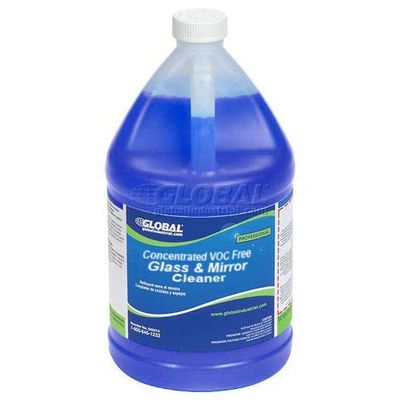 Global Industrial Concentrated VOC Free Glass & Mirror Cleaner, Case Of Two 1 Gallon Bottles
