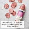 DeLallo Red Wine Salami, Italian Style Dry Sausage, Gourmet Meat for Charcuterie Boards and Snacking, Zesty Robust Flavor, No Added Nitrites or Nitrates, Non-GMO, 9 oz Stick (3 Pack) view 3