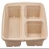 [100 Pack] 36oz 3 Compartment Compostable Food Storage Container - Biodegradable, Sugarcane, Plant Fiber, Heavy Duty, Microwavable, Tree Free, Ecofriendly, Lunch Trays, Meal Prep, Bento (36 Ounce) view 3