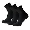3 Pack of Small Size Mens Diabetic Quarter Length Athletic Sport Ankle Socks (Black, 9-11) view 1