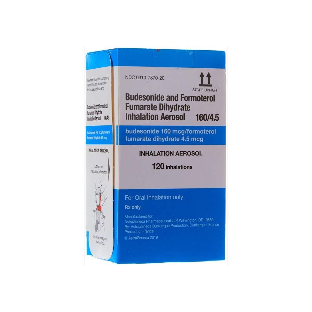 BUDESONIDE - FORMOTEROL (120 ACTUATIONS) 160 MCG - 4.5 MCG INH