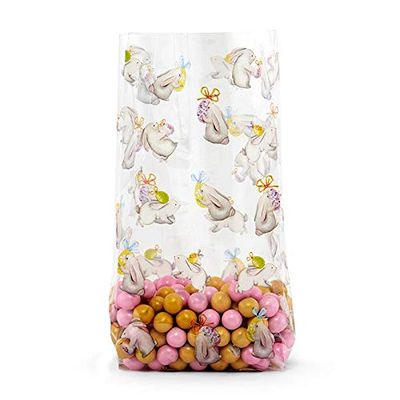 100ea - 5 X 3 X 11-1/2 Bunnies & Eggs Cello Bags - 1.2 mil Thick
