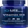 Life Extension Vitamin D3 5000 IU, 120 Softgels, 125mcg view 1
