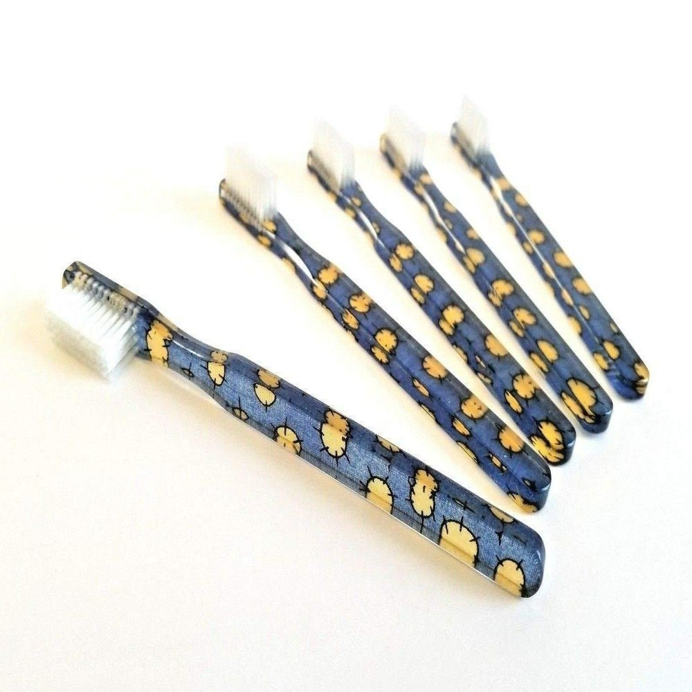 15-PACK New Blue Cactus Vintage Toothbrushes By Alan Stuart of New York