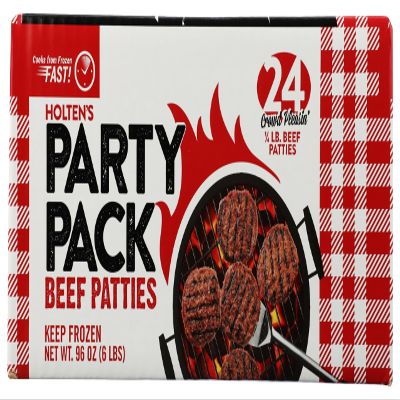 Holten 75/25 Beef Patty, 4 Ounce -- 24 per case.