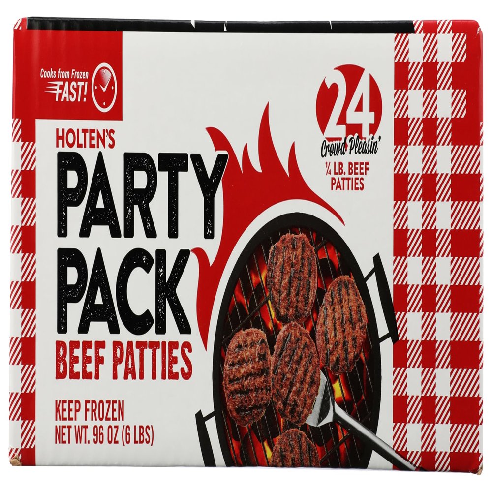 Holten 75/25 Beef Patty, 4 Ounce -- 24 per case.