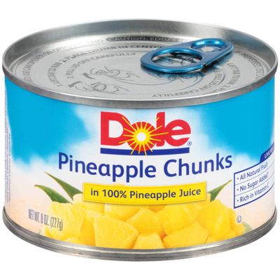 Dole Pineapple Chunks In Juice -- 12 per case.