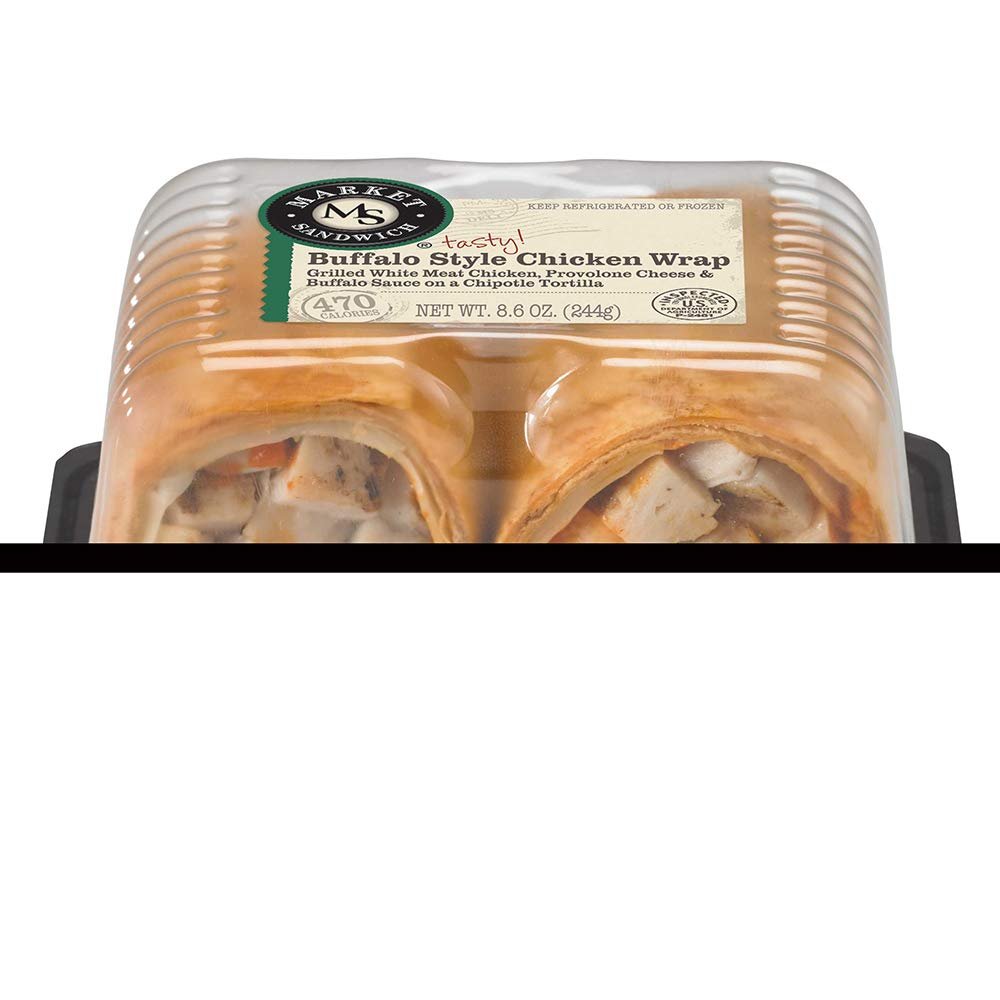 Deli Express Market Buffalo Style Chicken Wrap, 8.6 Ounce -- 8 per case.