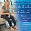 MIKO Shiatsu Foot Massager for Circulation & Pain Relief - Deep Tissue Kneading, Heat Therapy for Plantar Fasciitis, Neuropathy, Diabetics - Fits Up to Size 15 view 3
