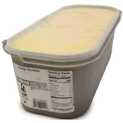 G.S. Gelato Mango Sorbetto, 4.31 Liter -- 1 each.