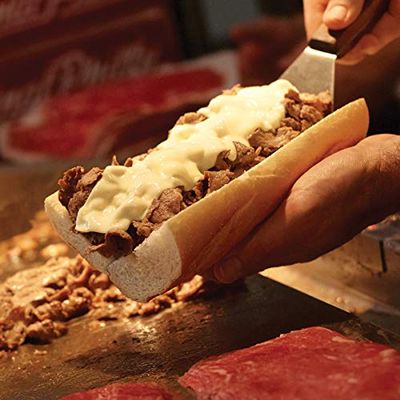 Original Philly Ribeye Seasoned Beef Sandwich Slices, 5 Ounce -- 32 per case.