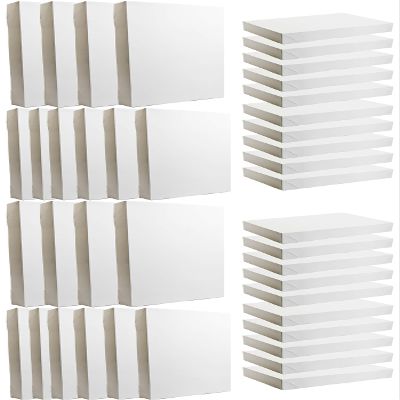 Set of 40 Plain White Gift Boxes in 3 Different Sizes - 2 Large 17x11x2.5-3 Medium 14.5x9.43x1.87-5 Small 10.625x7.75x1.16 - Great for Any Holiday! Simple and Easy Gift Giving! (40)