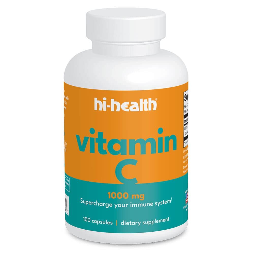 Ultra Plan Hi-Health Vitamin C 1000mg with Rose HIPS (100 Capsules)