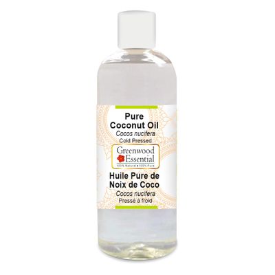 Greenwood Essential Pure Coconut Oil (Cocos nucifera) Cold Pressed 200ml (6.76 oz)