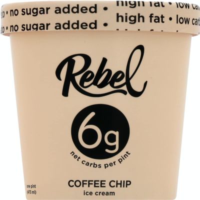 Rebel Ice Cream - Low Carb, Keto - Coffee Chip (8 Count)