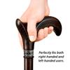Asterom Walking Cane - Handmade, Ergonomic, Canes for Men - Wooden Walking Sticks for Seniors, Unique, Cool (Walnut, 36 Inches) view 2