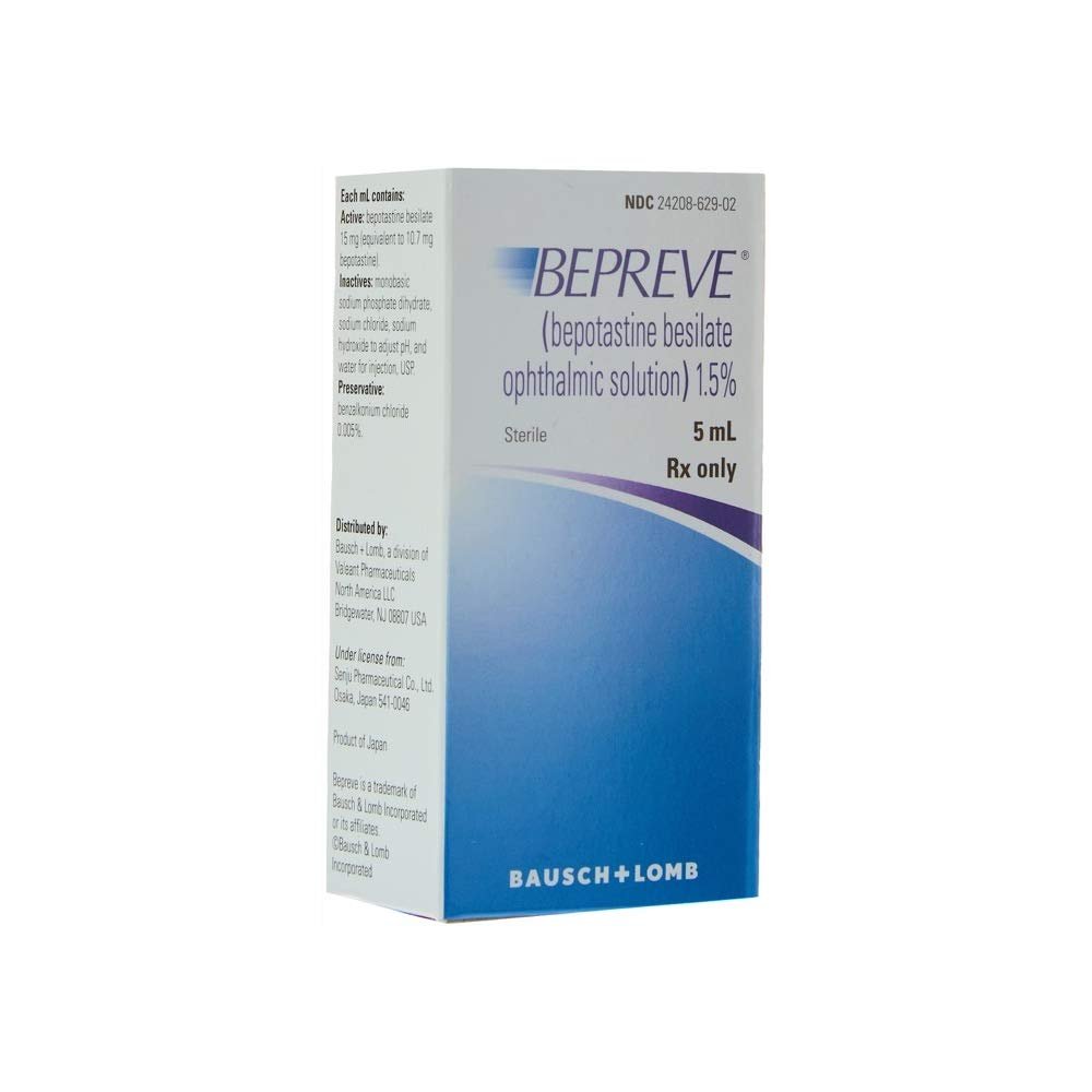 Bausch Health BEPREVE 1.5 % OPHTHALMIC SOLUTION (Bottle, 5 Milliliter)