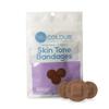 Tru-Colour Skin Tone Spot Bandages, Resealable Bag (50 Count) - Flexible, Waterproof, PFAS-Free Adhesive Strips Help Protect Blisters, Pimples, Pokes - Dark Brown view 1