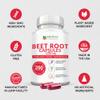 Beet Root Capsules - 1200mg Per Serving - 200 Beet Root Powder Capsules - Beetroot Powder Supports Blood Pressure, Athletic Performance, Digestive, Immune System (Pure, Non-GMO & Gluten Free view 2