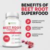 Beet Root Capsules - 1200mg Per Serving - 200 Beet Root Powder Capsules - Beetroot Powder Supports Blood Pressure, Athletic Performance, Digestive, Immune System (Pure, Non-GMO & Gluten Free view 4