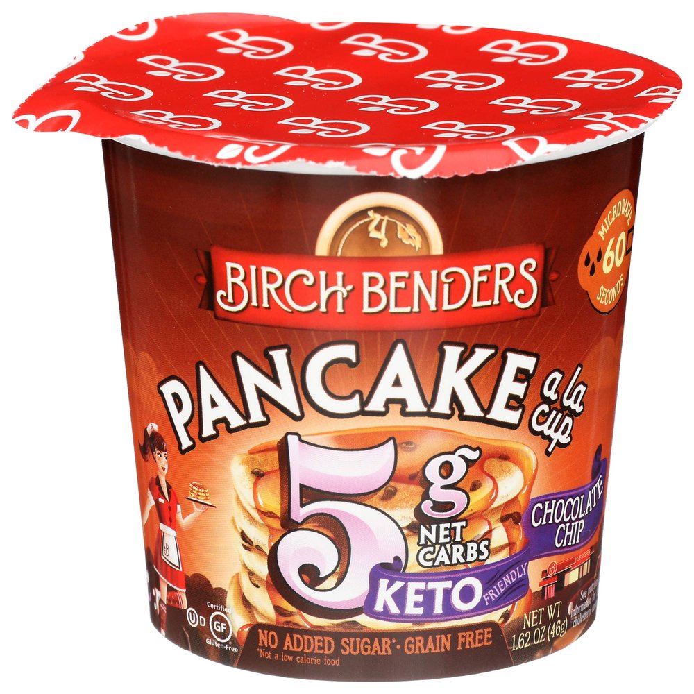 Birch Benders, Pancake Cup Chocolate Chip, 1.62 Ounce