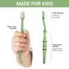 ANPEI ROARex Vegan Earth Friendly Kids Toothbrush Natural Dinosaurs Made from Plants | 100% Biodegradable and Compostable | 1% for The Planet Product view 4