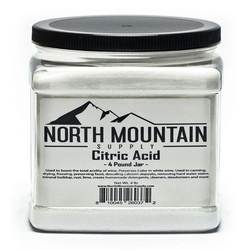 North Mountain Supply Pure Food Grade Citric Acid - 4 Pound Jar