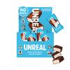 UNREAL Dark Chocolate Coconut Bars (40 Mini Bars) | Vegan, 3g Sugar, & 3 Simple Ingredients | Non-GMO, Gluten Free, & Fair Trade | .53oz each view 1