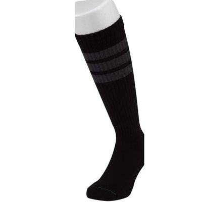 Juzo Power Comfort Knee High Compression Sock, 15-20 mmHg  Circulation Therapy for Men & Women, Comfortable Moisture Control, Therapeutic Relief, Easy to Wear,Retro Black,Large