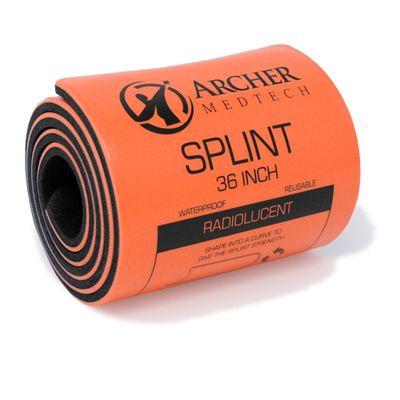 Archer MedTech Universal First Aid Splint  36" Moldable Aluminum Emergency Splint for Injury Immobilization  Lightweight, Waterproof, Reusable, Compact & Portable for People or Pets