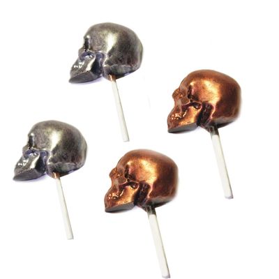 Ghasitaram Gifts Valentines Gift Valentines Day Chocolates for Girlfriend/Boyfriend/Husband and Wife Set of 4 Shinning Skulls Sticks