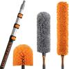 20 Foot High Reach Duster Kit with 4-12 ft Extension Pole // High Ceiling Duster Cleaning Kit with Telescopic Pole // Cobweb Duster // Feather Duster and Ceiling Fan Duster // The Ultimate Dusting Kit view 1
