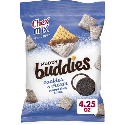 Chex Mix Muddy Buddies Cookies and Cream 4.25 oz (Pack of 7)