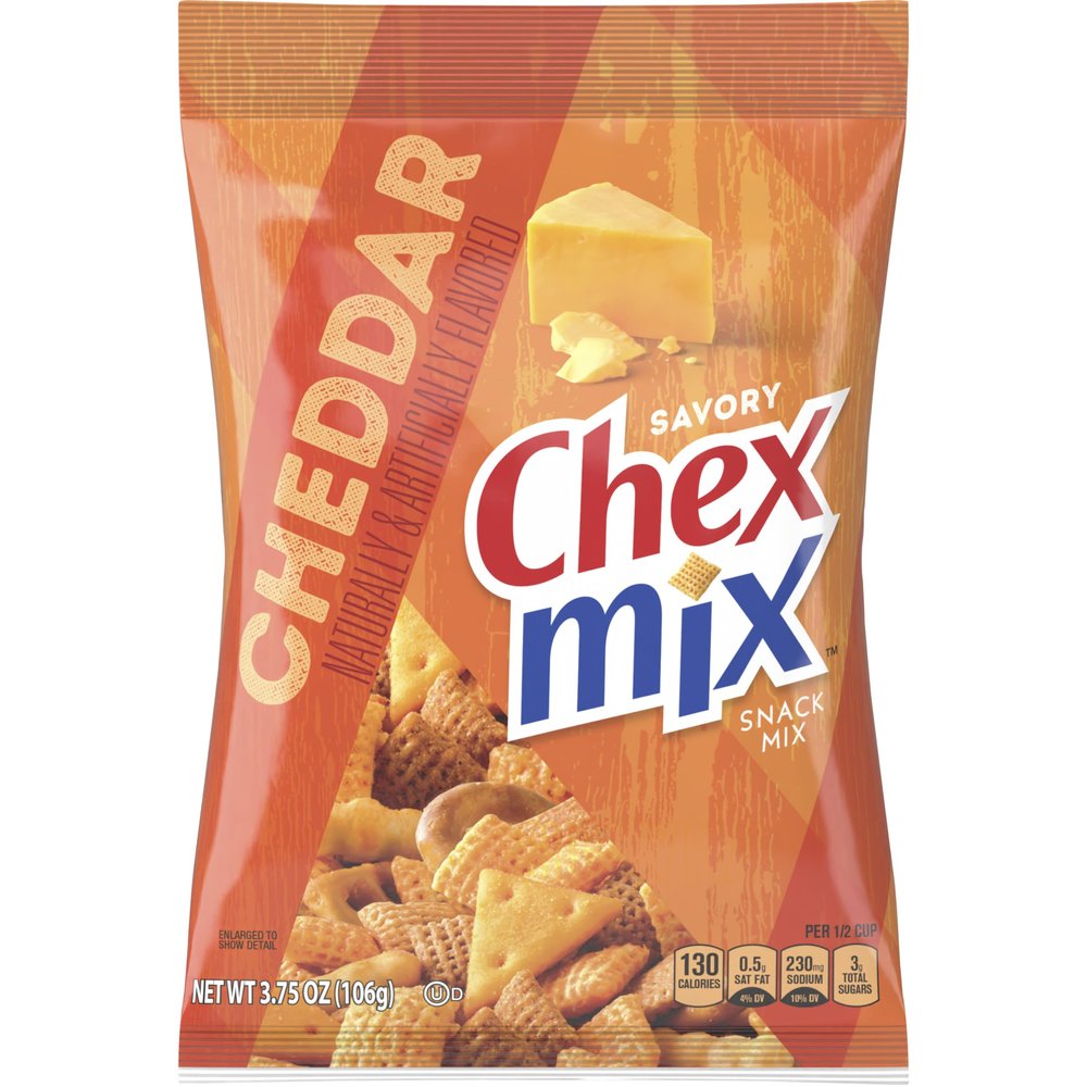Chex Mix Cheddar, 3.75 Oz (Pack of 8)