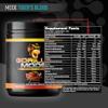 Gorilla Mode Pre Workout - Massive Pumps Laser Focus Energy Power - L-Citrulline, Creatine, L-Tyrosine, Betaine, Hydroprime, Alpha-GPC, 400mg Caffeine, Huperzine A - 800g (Tigers Blood) view 2