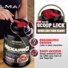 ALLMAX HEXAPRO, Chocolate Peanut Butter - 5 lb - 25 Grams of Protein Per Serving - 8-Hour Sustained Release - Zero Sugar - 52 Servings view 4