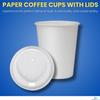 1InTheHome 8 oz Coffee Cups With Lids Disposable Paper Coffee Hot Cups (100, Count) view 2