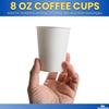 1InTheHome 8 oz Coffee Cups With Lids Disposable Paper Coffee Hot Cups (100, Count) view 3
