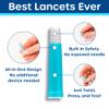 Pip Lancets for Diabetes Testing - All-in-One 30Gx1.0mm Ultra-Thin Safety Lancets Pressure Activated | Single-Use Sterile Diabetic Needles for Blood Sugar Monitors | 200 Count Value Pack view 2