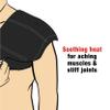 ACE Hot Cold Shoulder Wrap, Adj, Black view 3