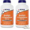 NOW Foods Now Acetyl L Carnitine 500mg, 360 Veg Caps (Pack of 2) - Non-GMO ACL 500 mg Capsules Supplement for Men and Women