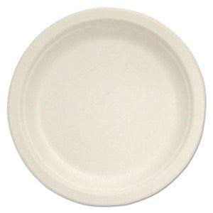 Asean Compostable Tableware, 10" Plate, Beige, 500/Box