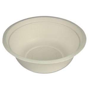 Asean Compostable Tableware, 16oz Bowl, Beige, 500/Carton