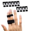 Sumifun Buddy Finger Wraps, Pack of 10 Finger Tapes for Broken, Sprained, Fractured Finger, Finger Straps for Jammed, Swollen, Dislocated Joint (Black) view 1