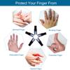 Sumifun Buddy Finger Wraps, Pack of 10 Finger Tapes for Broken, Sprained, Fractured Finger, Finger Straps for Jammed, Swollen, Dislocated Joint (Black) view 2