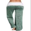 Andongnywell Womens High Waist Drawstring Wide Leg Trousers Casual Comfy Palazzo Pants Wide Legs Lounge Pants Trousers (Green,XX-Large) view 2